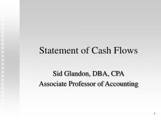 Statement of Cash Flows