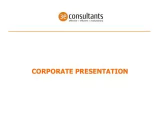 CORPORATE PRESENTATION