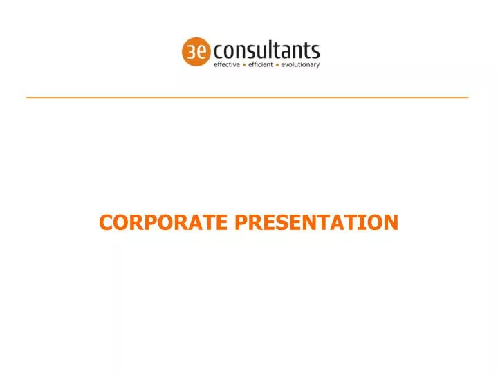 corporate presentation