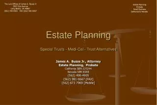 Estate Planning Special Trusts - Medi-Cal - Trust Alternatives