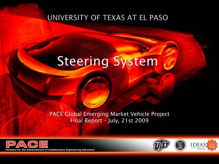 university of texas at el paso steering system