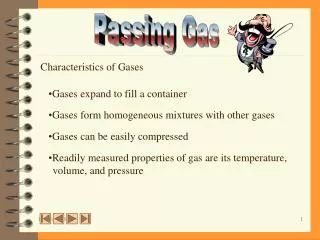 Characteristics of Gases