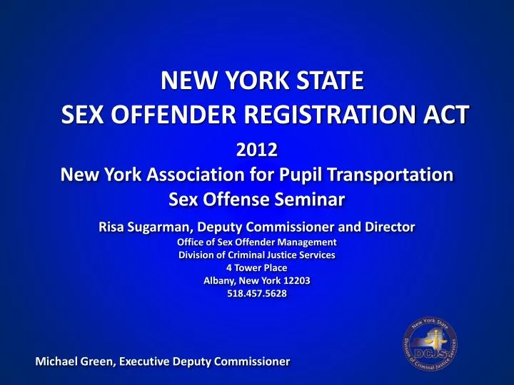 2012 new york association for pupil transportation sex offense seminar