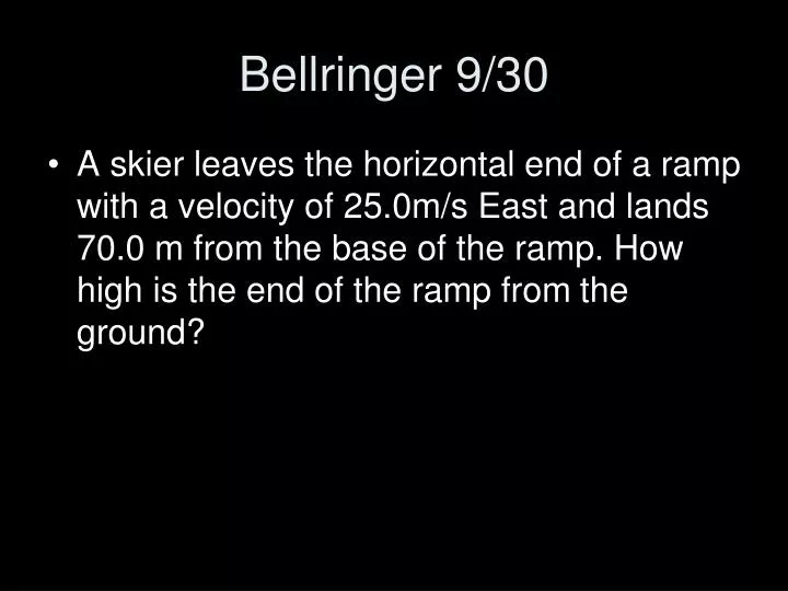 bellringer 9 30