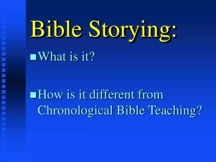 bible storying
