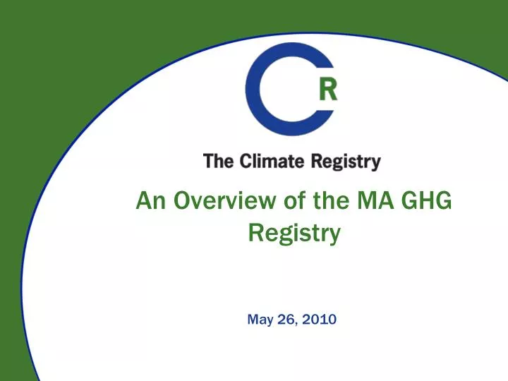 an overview of the ma ghg registry