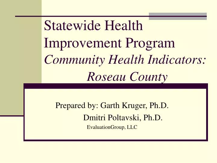 statewide health improvement program community health indicators roseau county