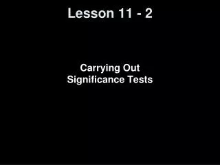 Lesson 11 - 2