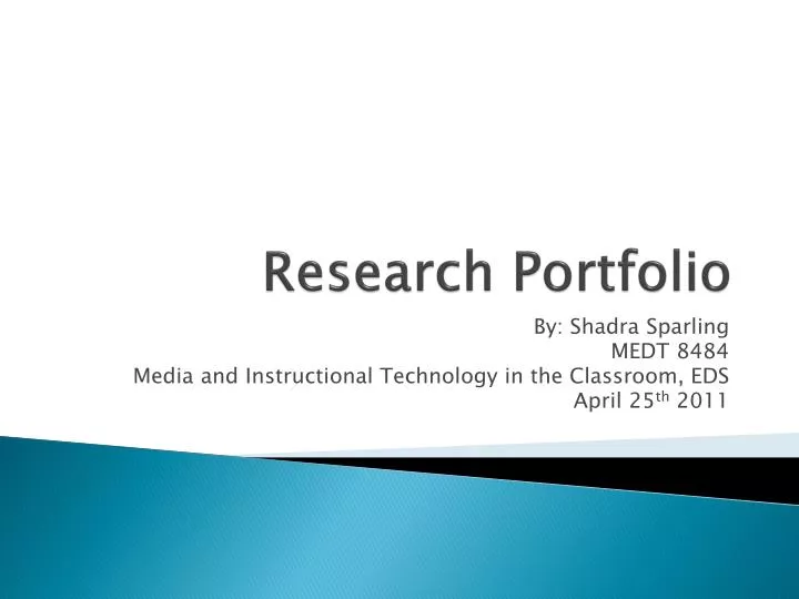 research portfolio