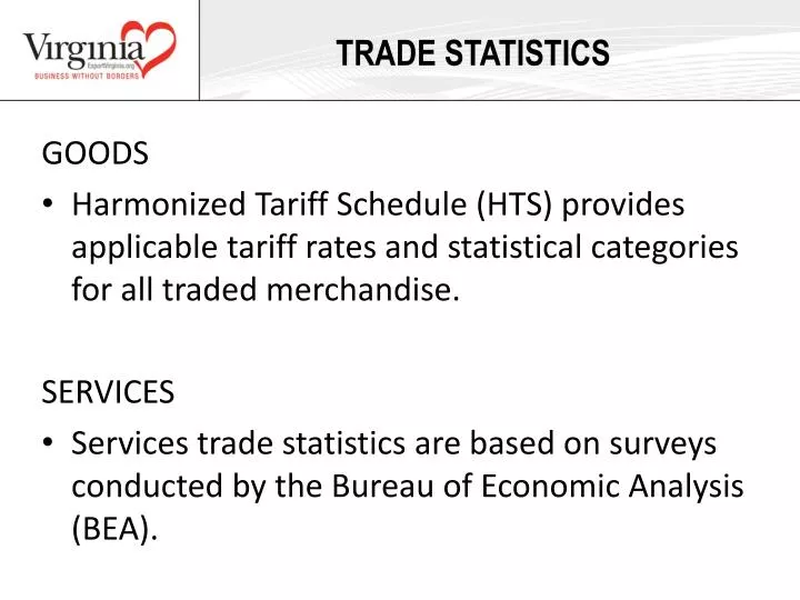 trade statistics