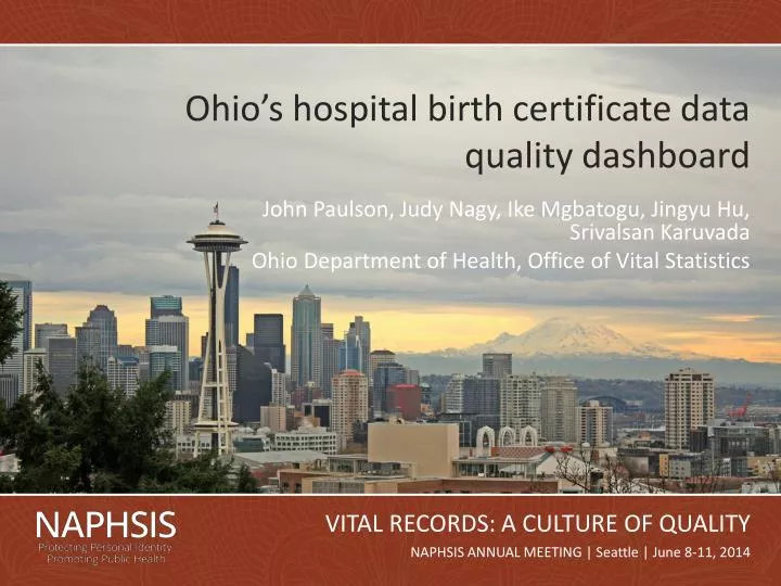 ohio s hospital birth certificate data quality dashboard