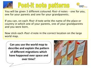 Post-it note patterns