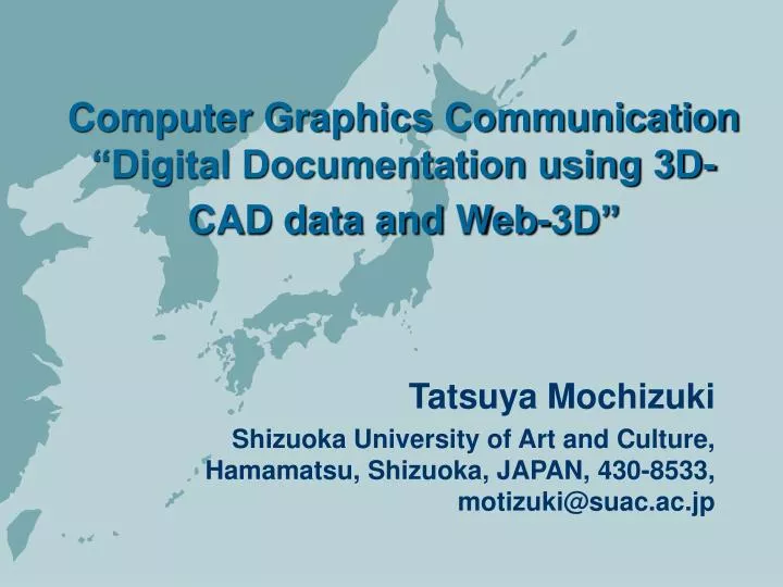 computer graphics communication digital documentation using 3d cad data and web 3d