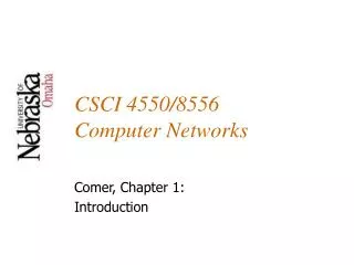 CSCI 4550/8556 Computer Networks