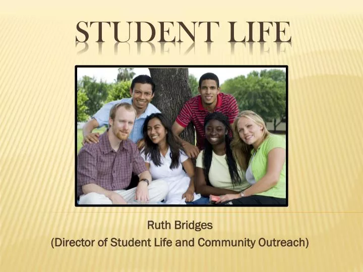 ruth bridges director of student life and community outreach