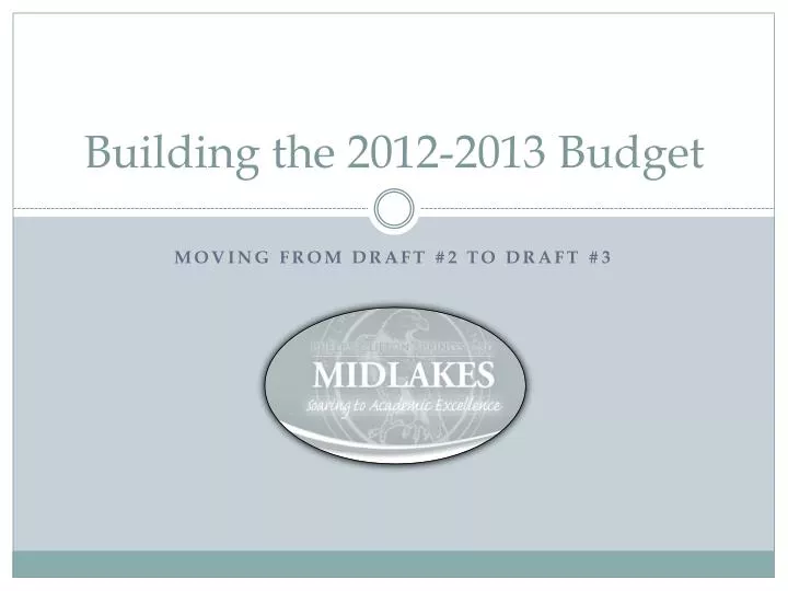 building the 2012 2013 budget