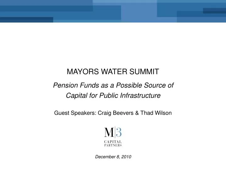 mayors water summit