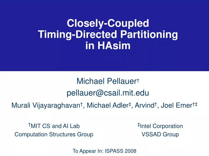 closely coupled timing directed partitioning in hasim