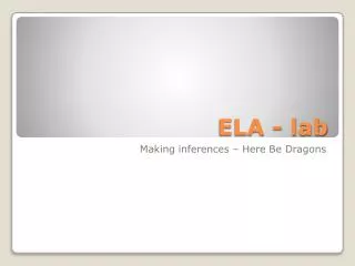 ELA - lab