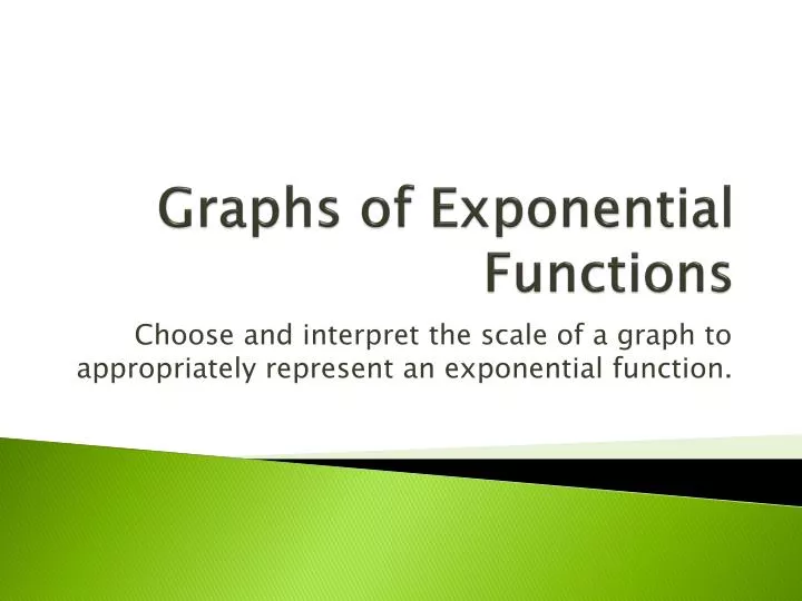 graphs of exponential functions