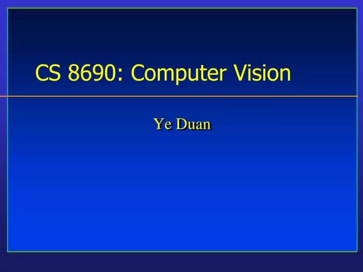 cs 8690 computer vision