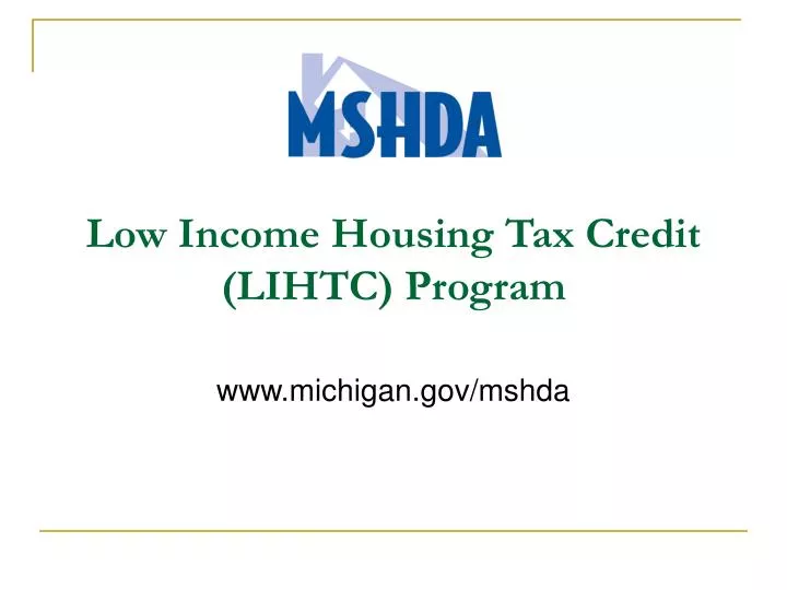 low income housing tax credit lihtc program