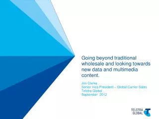 going beyond traditional wholesale and looking towards new data and multimedia content