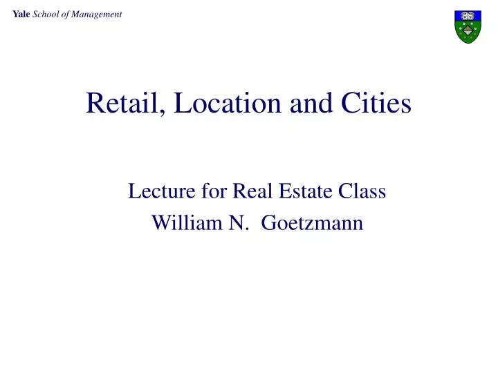 retail location and cities