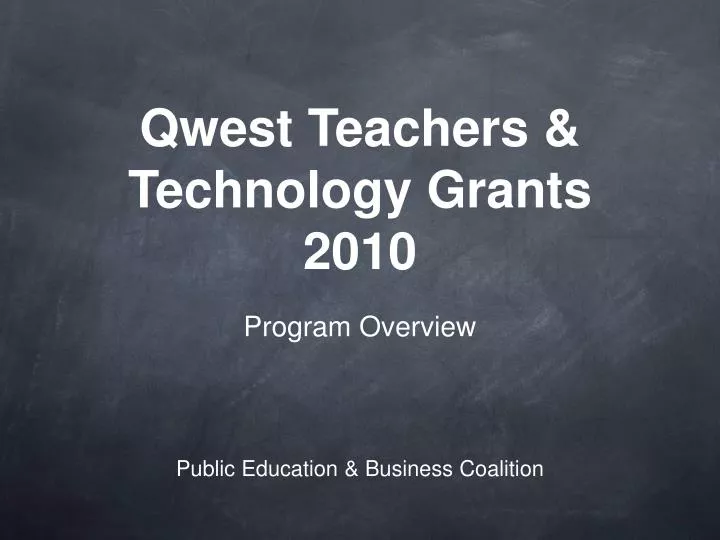 qwest teachers technology grants 2010