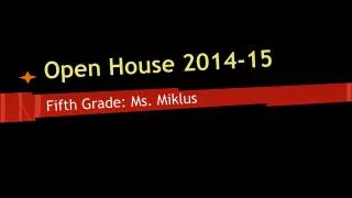 open house 2014 15