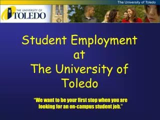 Student Employment at The University of Toledo