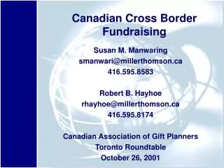 Canadian Cross Border Fundraising