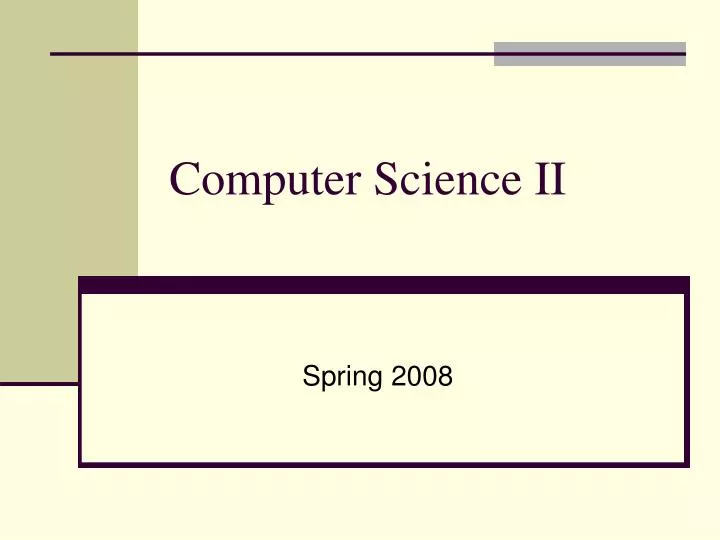 computer science ii