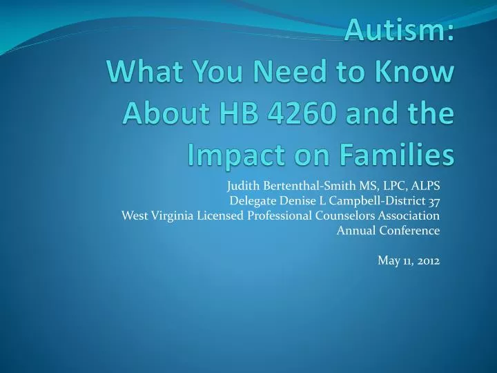 autism what you need to know about hb 4260 and the impact on families