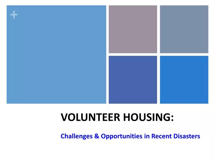 volunteer housing