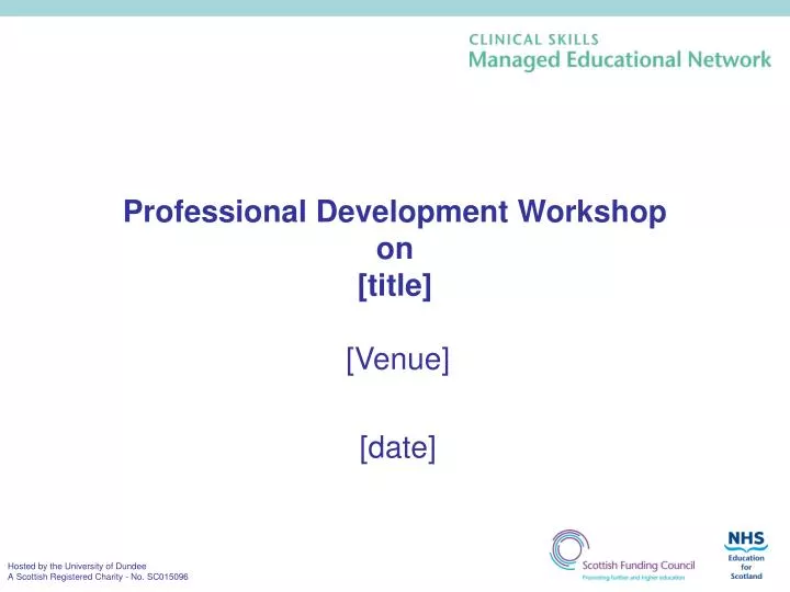 professional development workshop on title