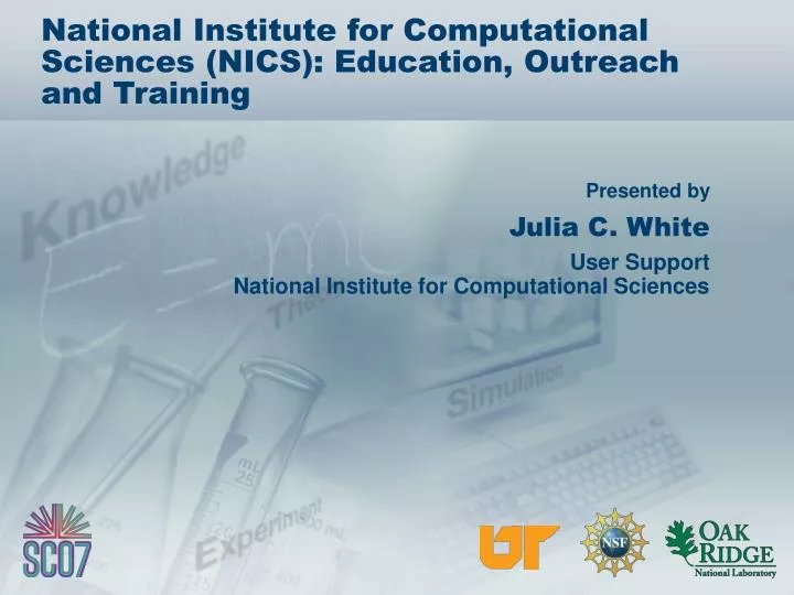 national institute for computational sciences nics education outreach and training