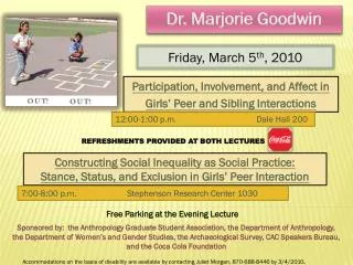 Dr. Marjorie Goodwin