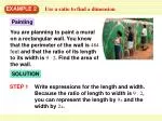 Calculate the Area of a Mural Wall Using Ratios and Perimeter - slide 1