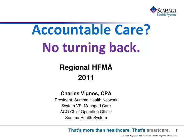 accountable care no turning back