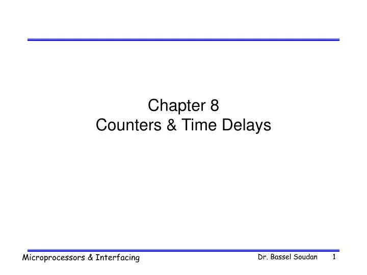 chapter 8 counters time delays