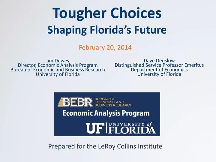 tougher choices shaping florida s future