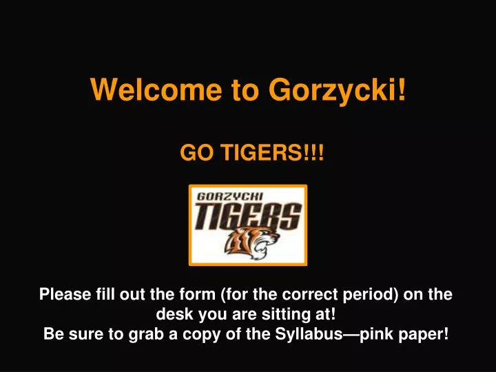 welcome to gorzycki