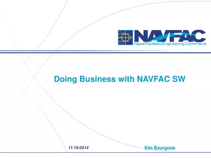 doing business with navfac sw
