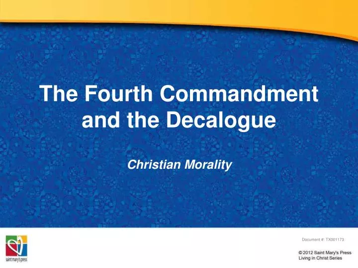 the fourth commandment and the decalogue