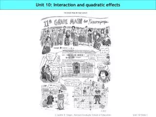 Unit 10: Interaction and quadratic effects