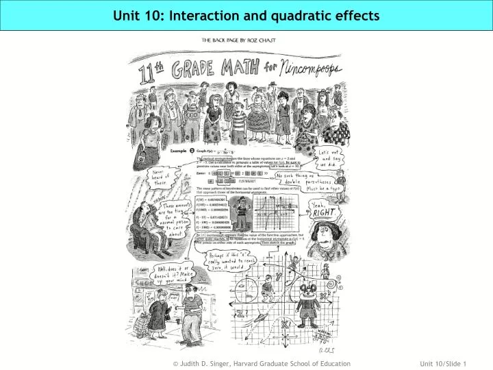 unit 10 interaction and quadratic effects