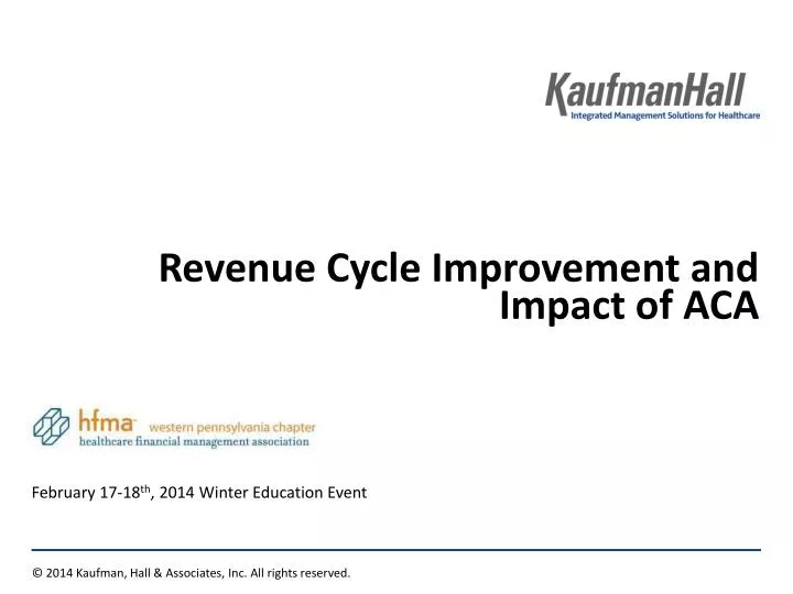 revenue cycle improvement and impact of aca