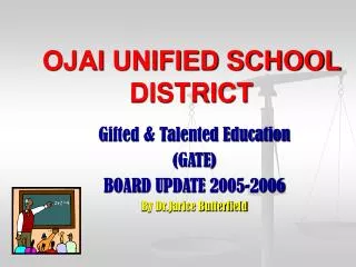 OJAI UNIFIED SCHOOL DISTRICT