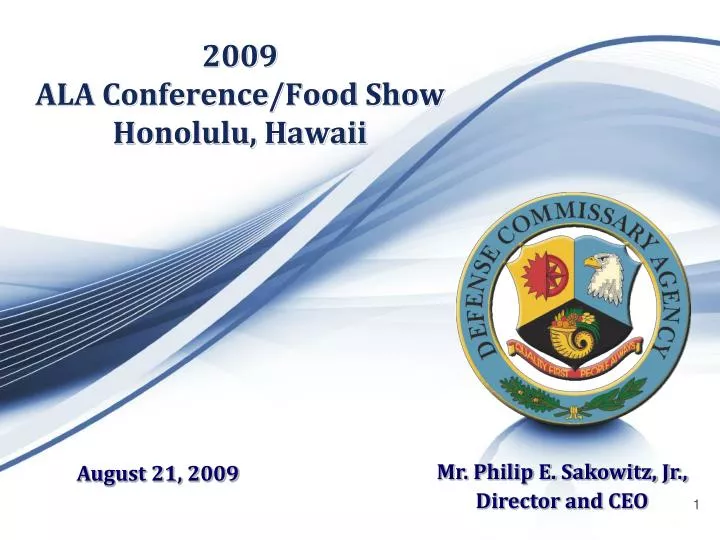 2009 ala conference food show honolulu hawaii